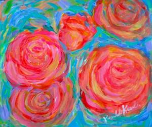 Blue Ridge Parkway Artist is Spinning Roses and They are not Alive...